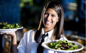 Traditionally, most people think you can only work in a restaurant when you try to become an actor and model