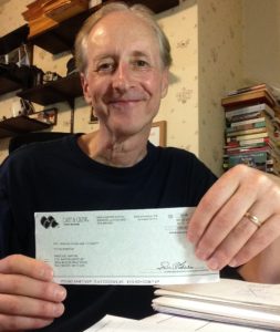 Love getting residual and holding fee checks.